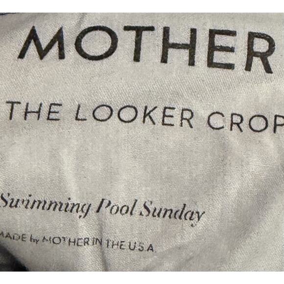 Mother The Looker Cropped Jeans Womens 26 Skinny Swimming Pool Blue Sunday - Picture 5 of 5